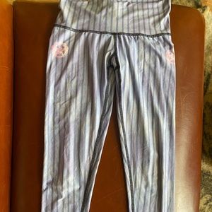 Teeki pink and purple light weight leggings